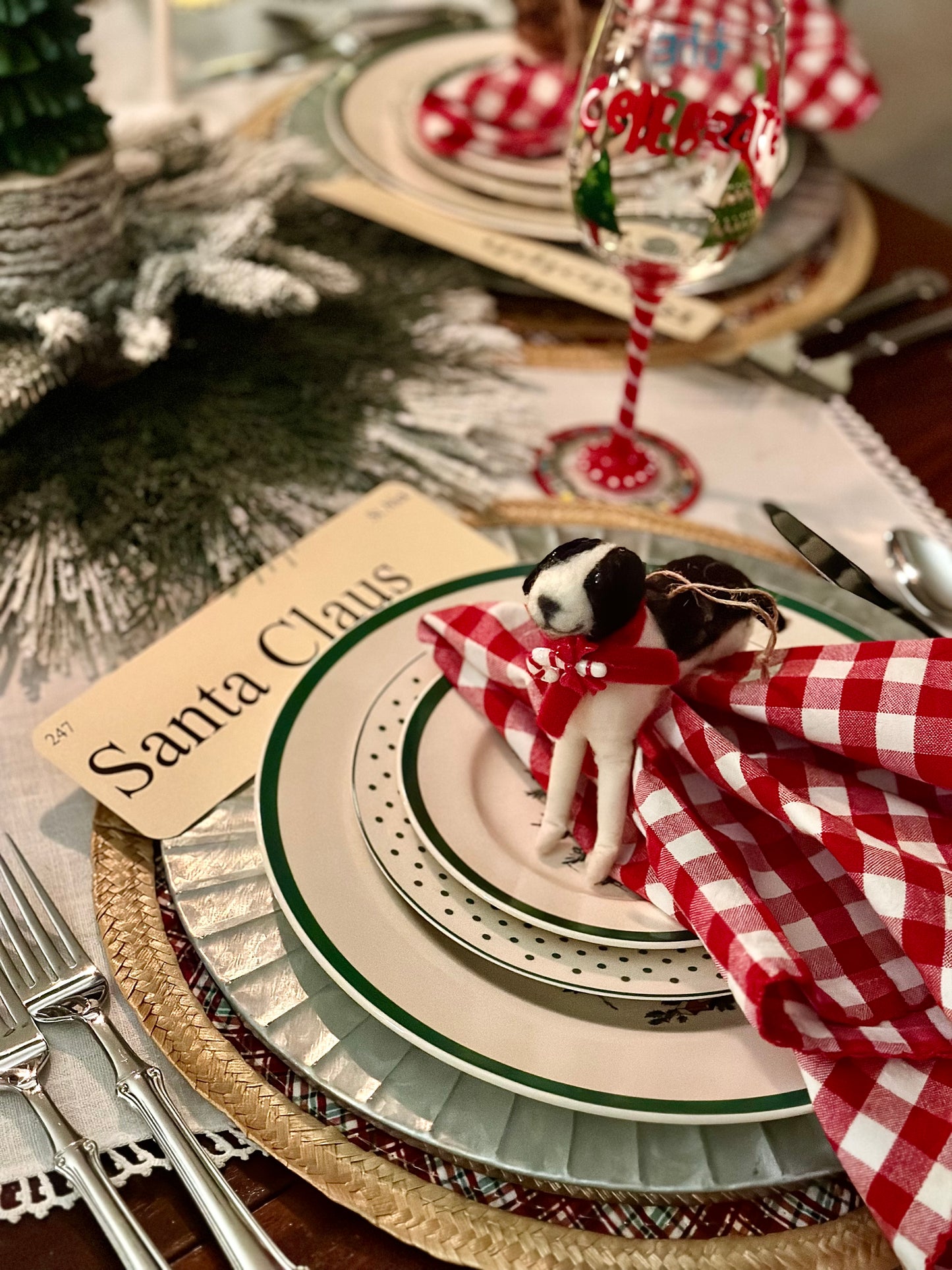 Spode Christmas Tree Dishes for 4