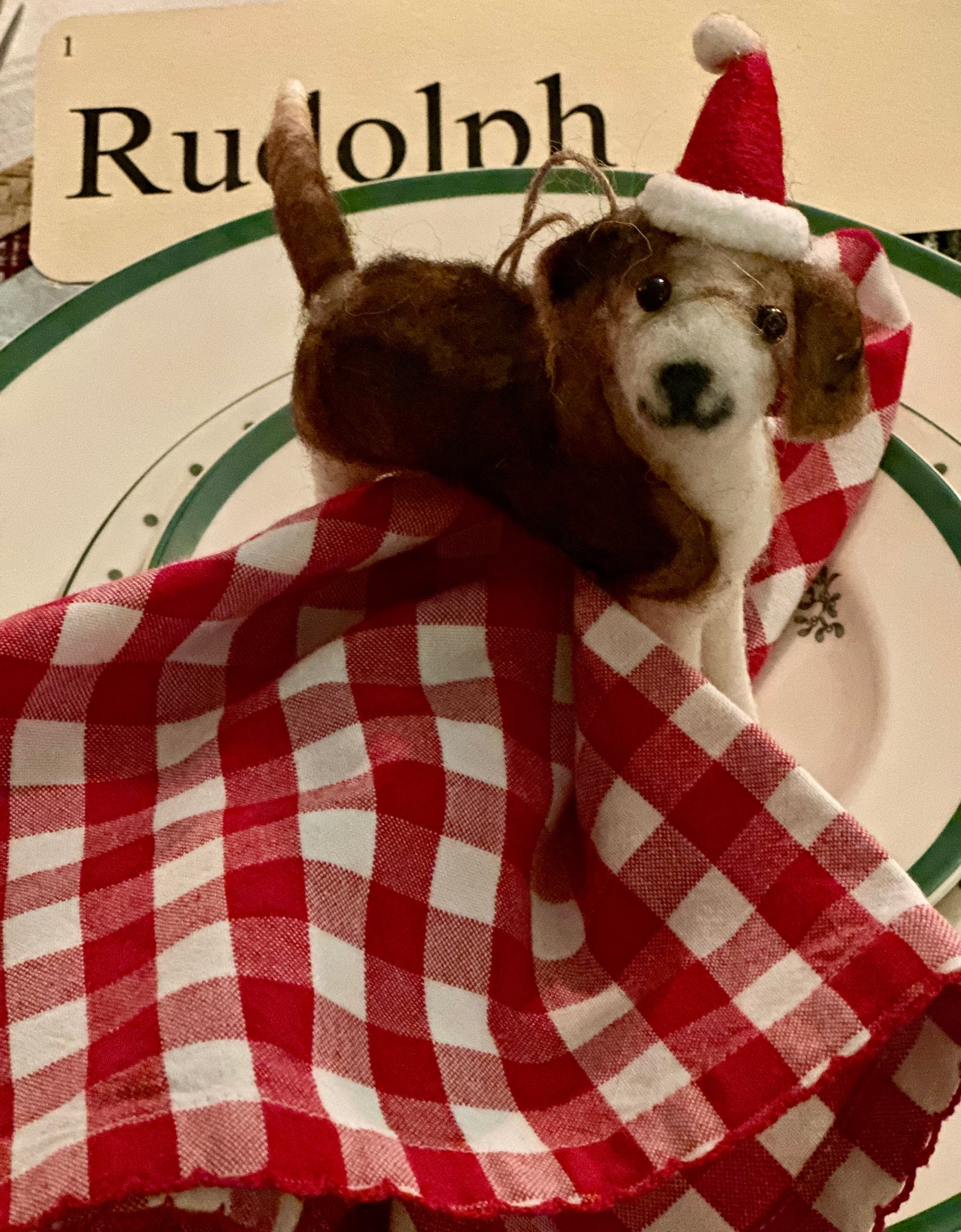 Christmas Felt Dog Ornaments