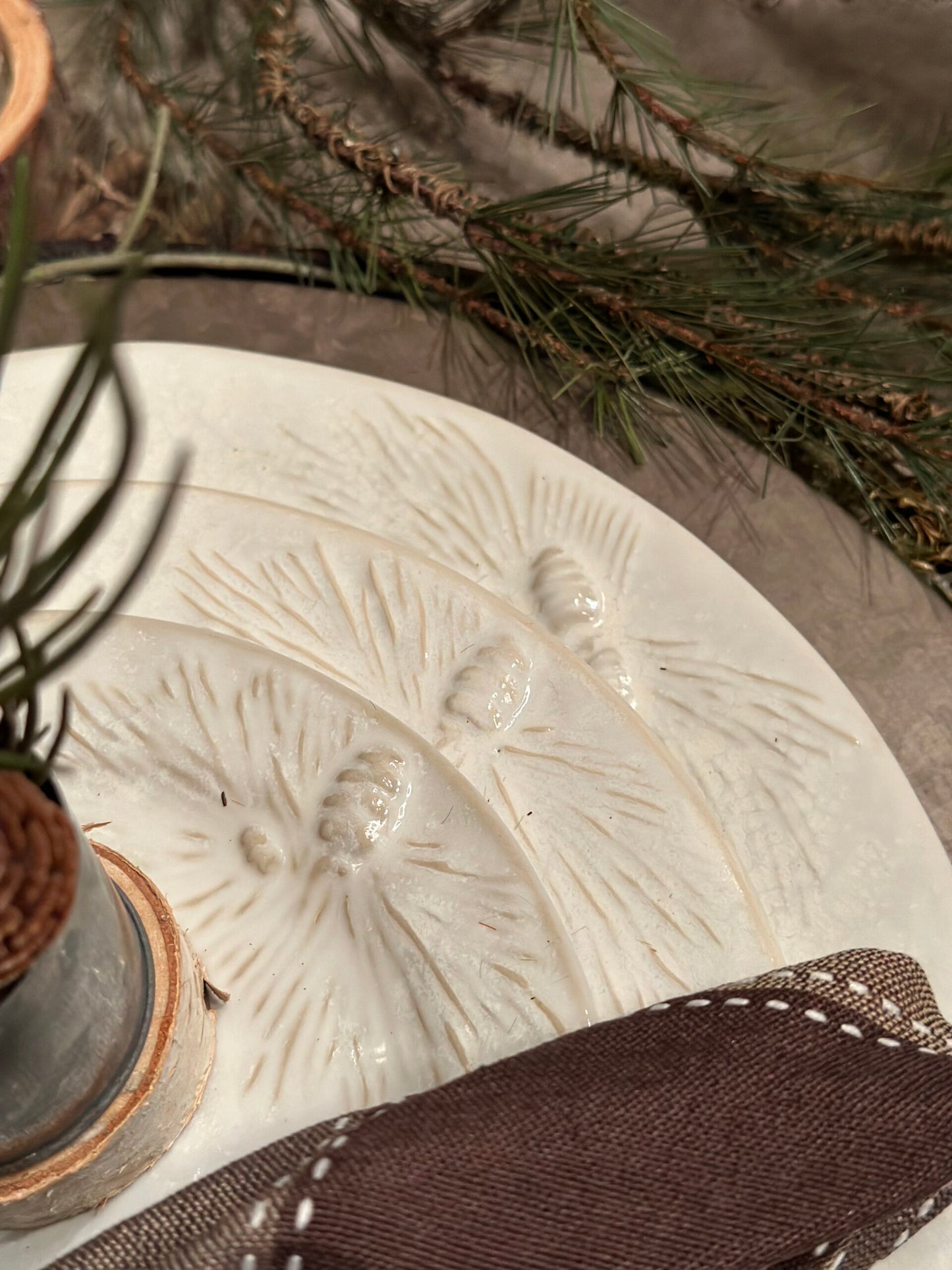 Foresta Stoneware 10 1/2" Dinner Plates Set of 4