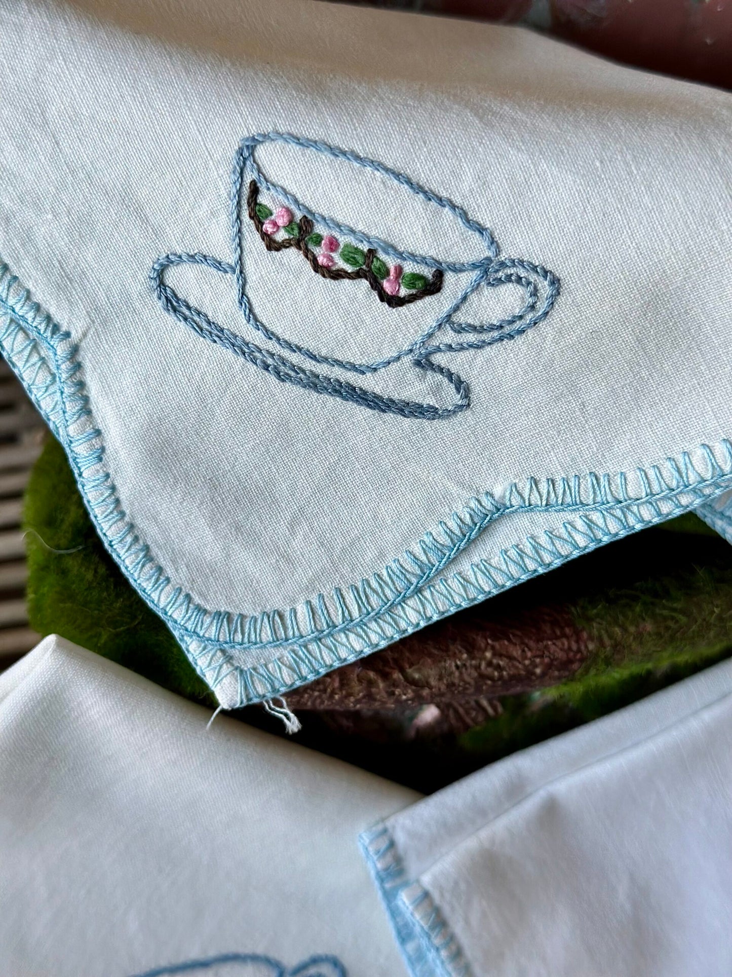 Vintage Tea Cup Napkins