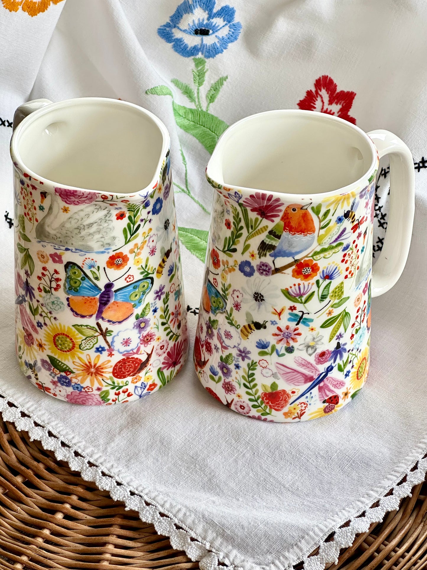 Swan Garden Pitcher