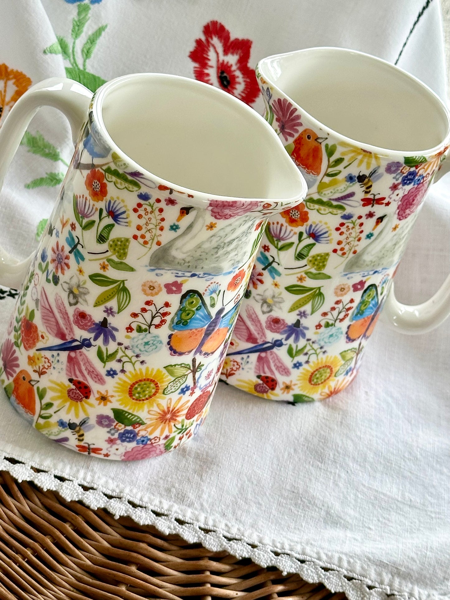 Swan Garden Pitcher
