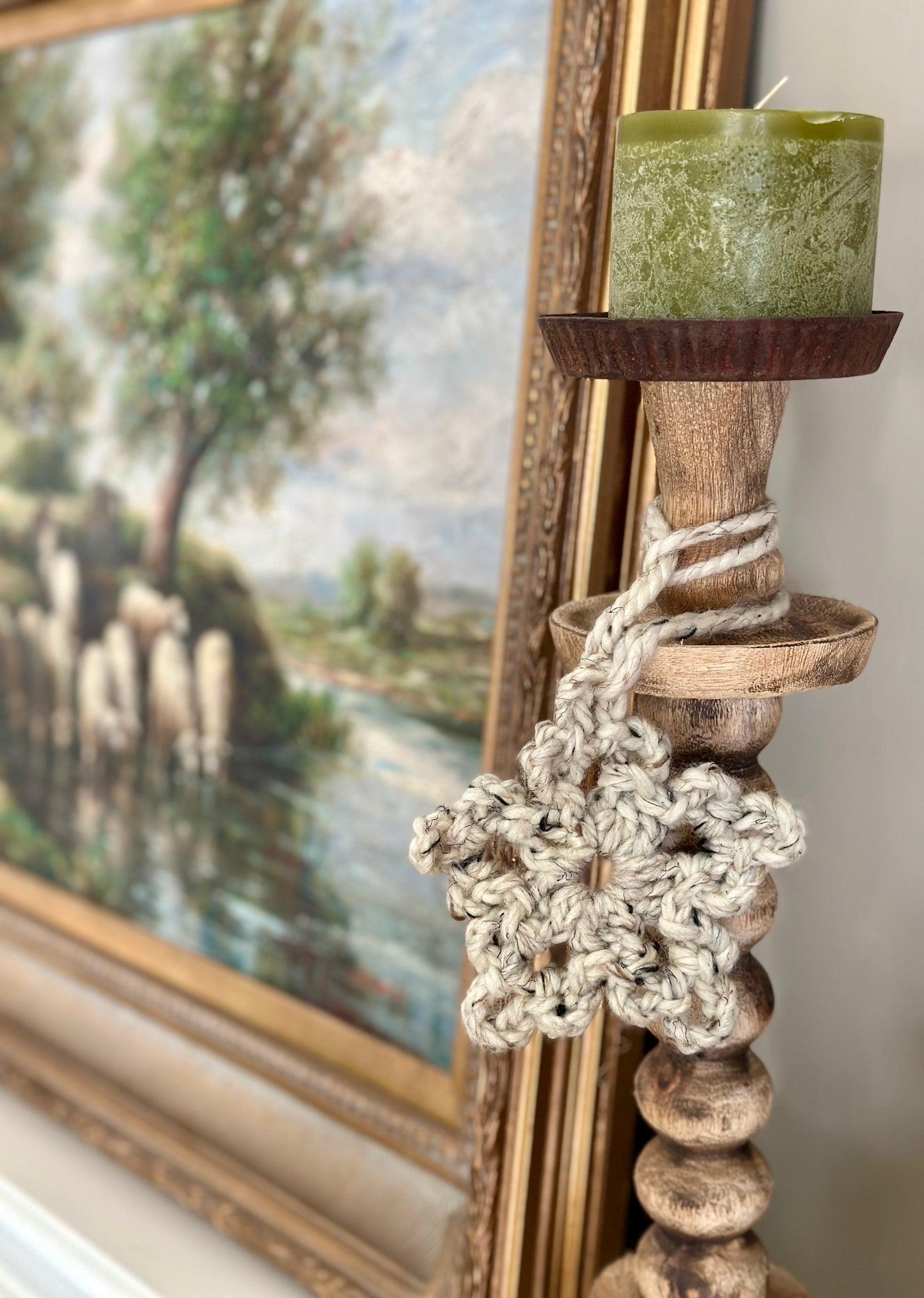 Snowflake Hand Crocheted