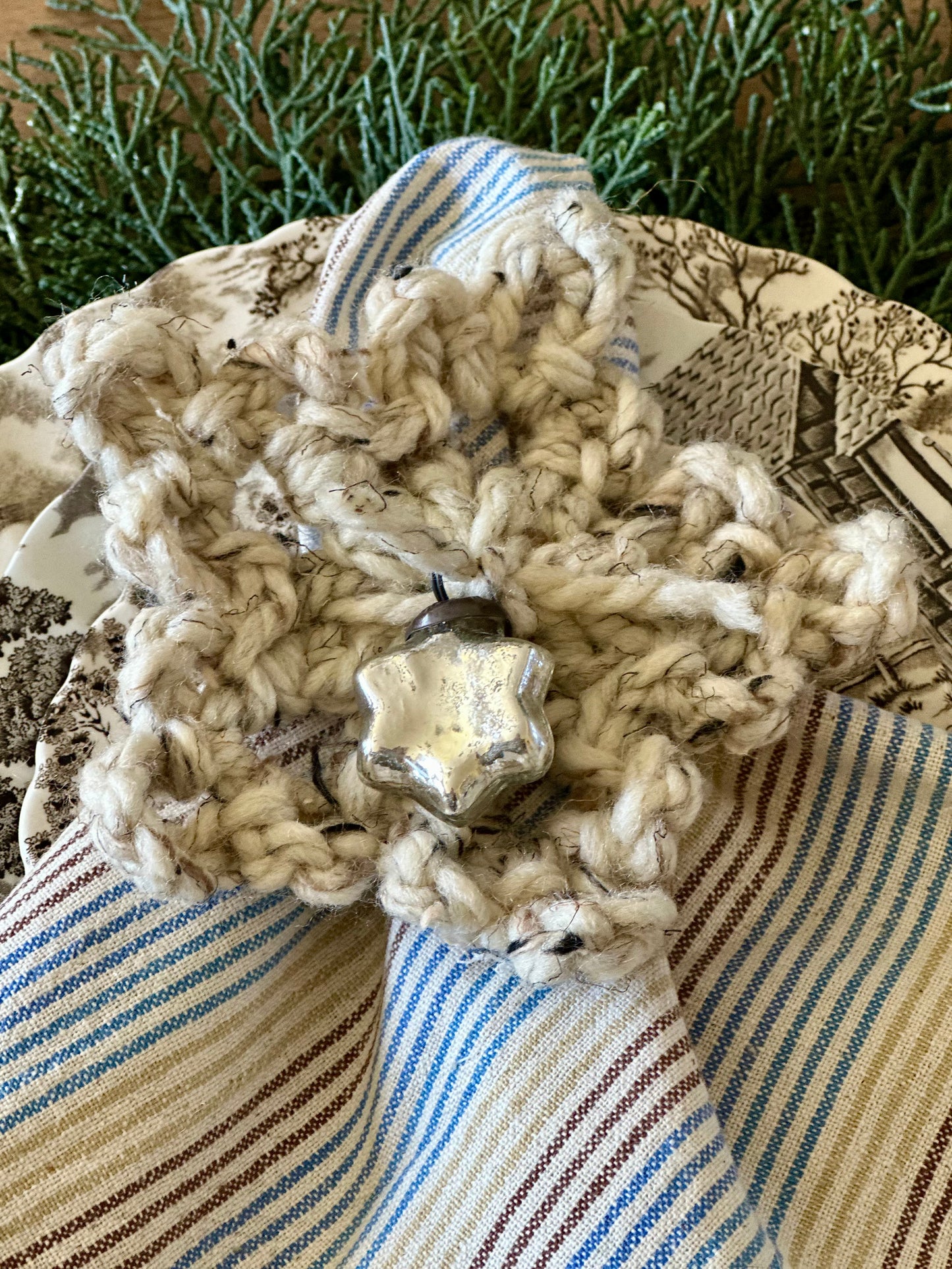 Snowflake Hand Crocheted