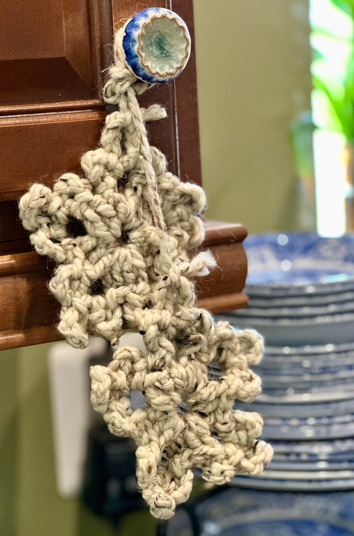 Snowflake Hand Crocheted