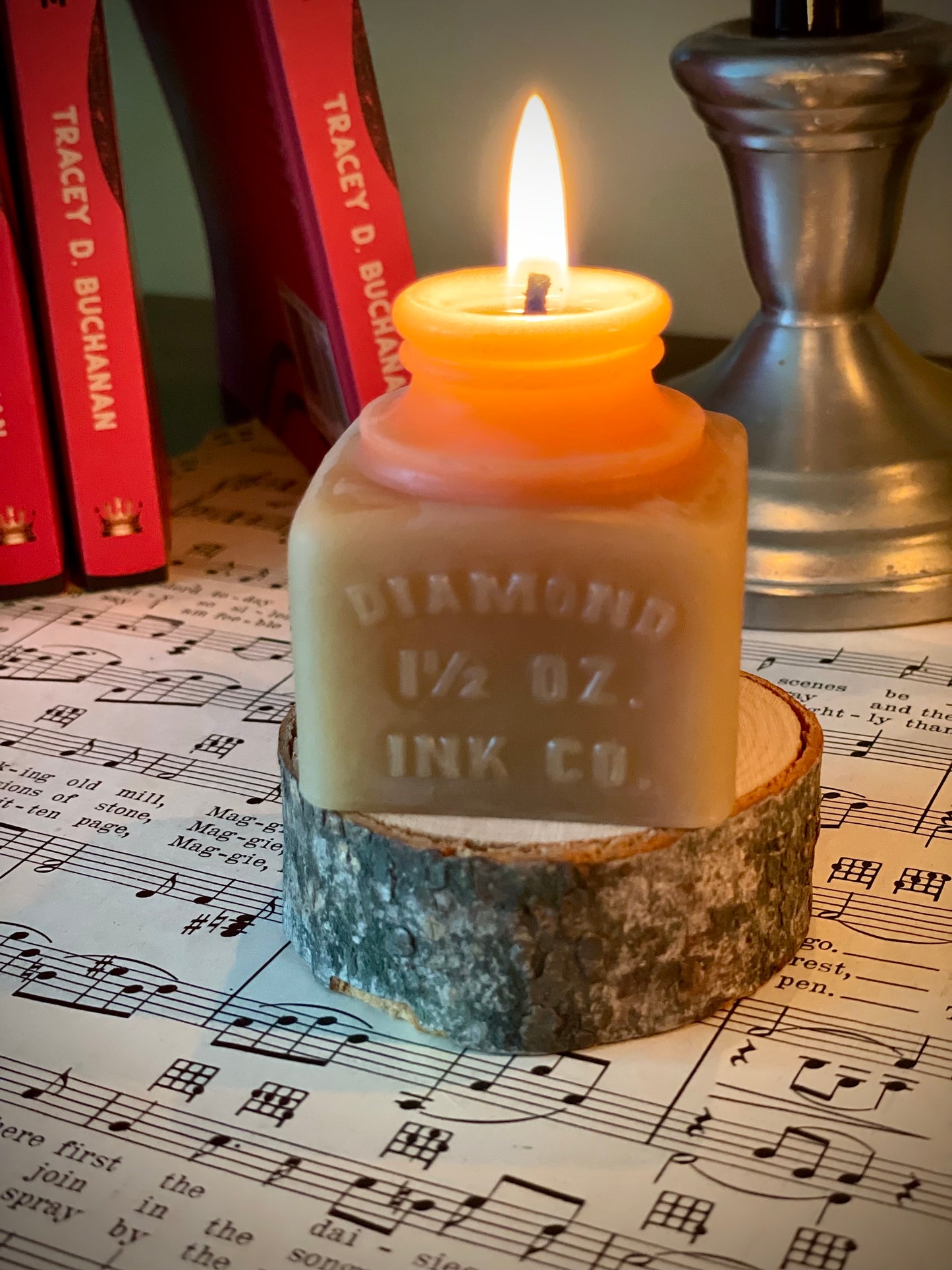 Beeswax Antique Inkwell Trio Candles (3)