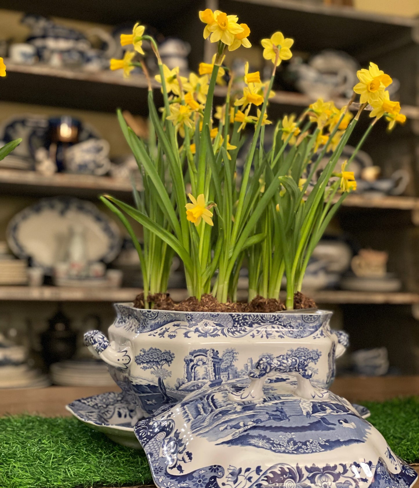 Spode Blue Italian Soup Tureen