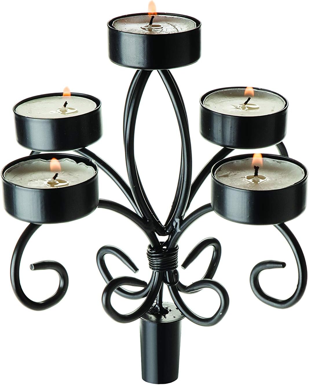 Wine Bottle Tea Light Candelabra