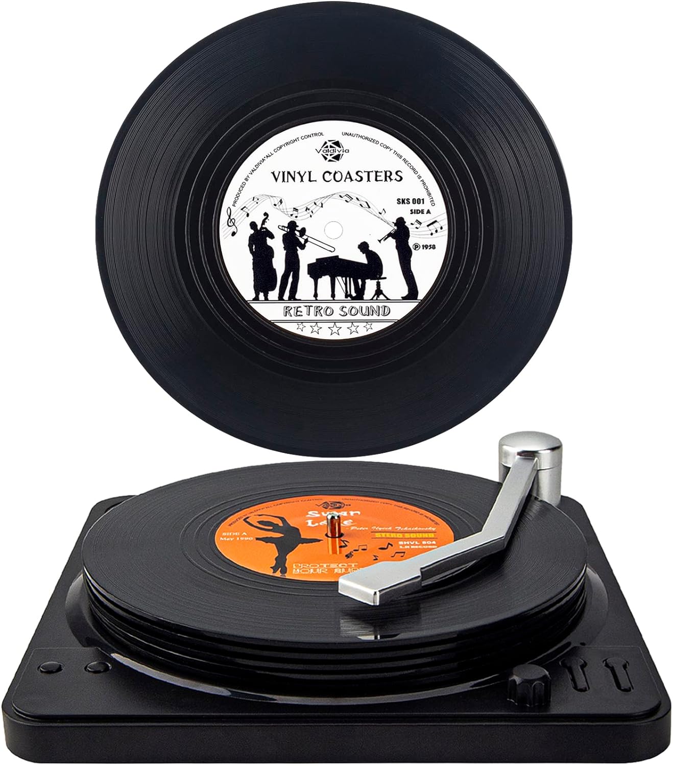 Retro Record Coasters
