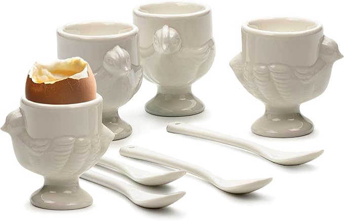 Porcelain Chick Egg Cups (4)