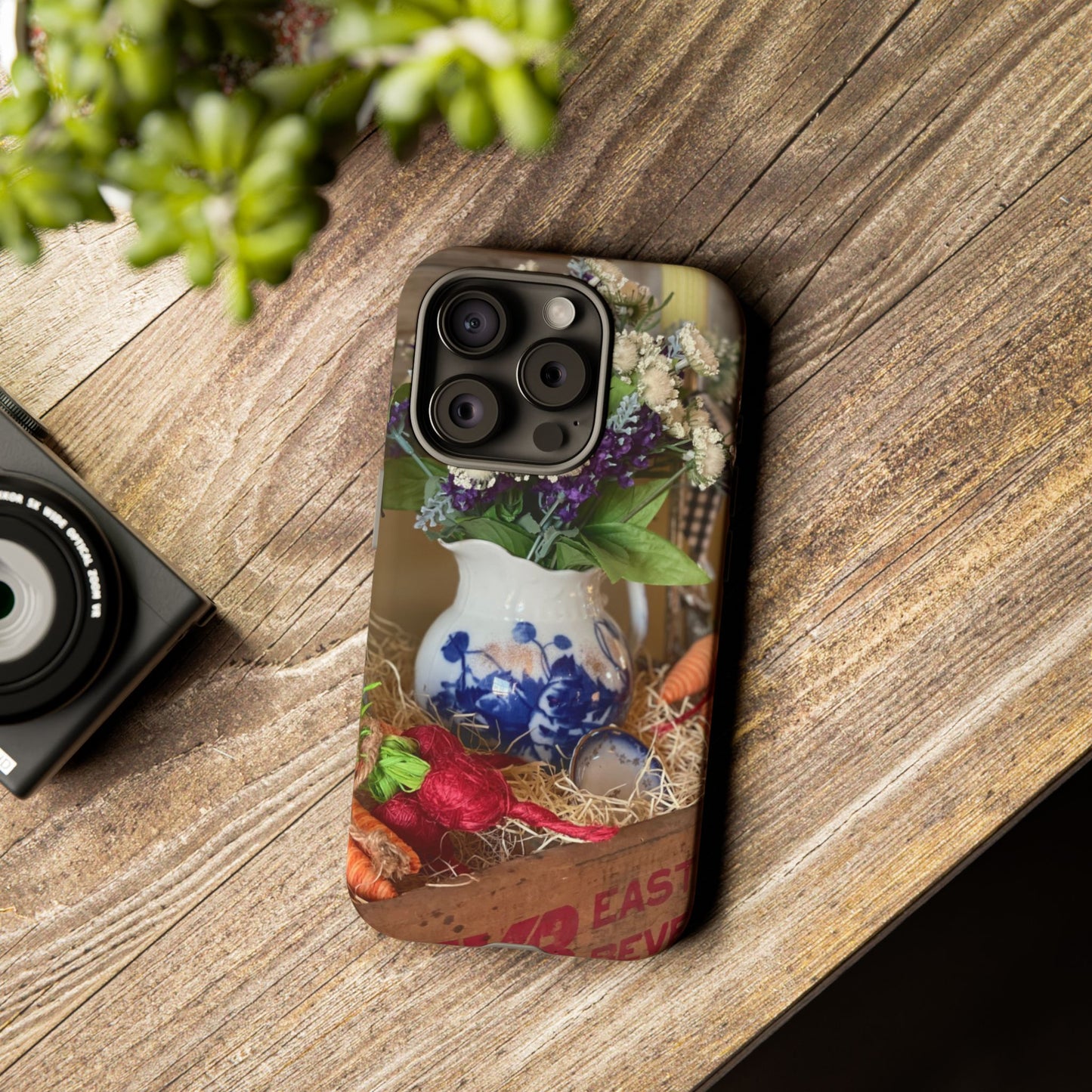 Phone Case Vintage Crate Garden Vegetables