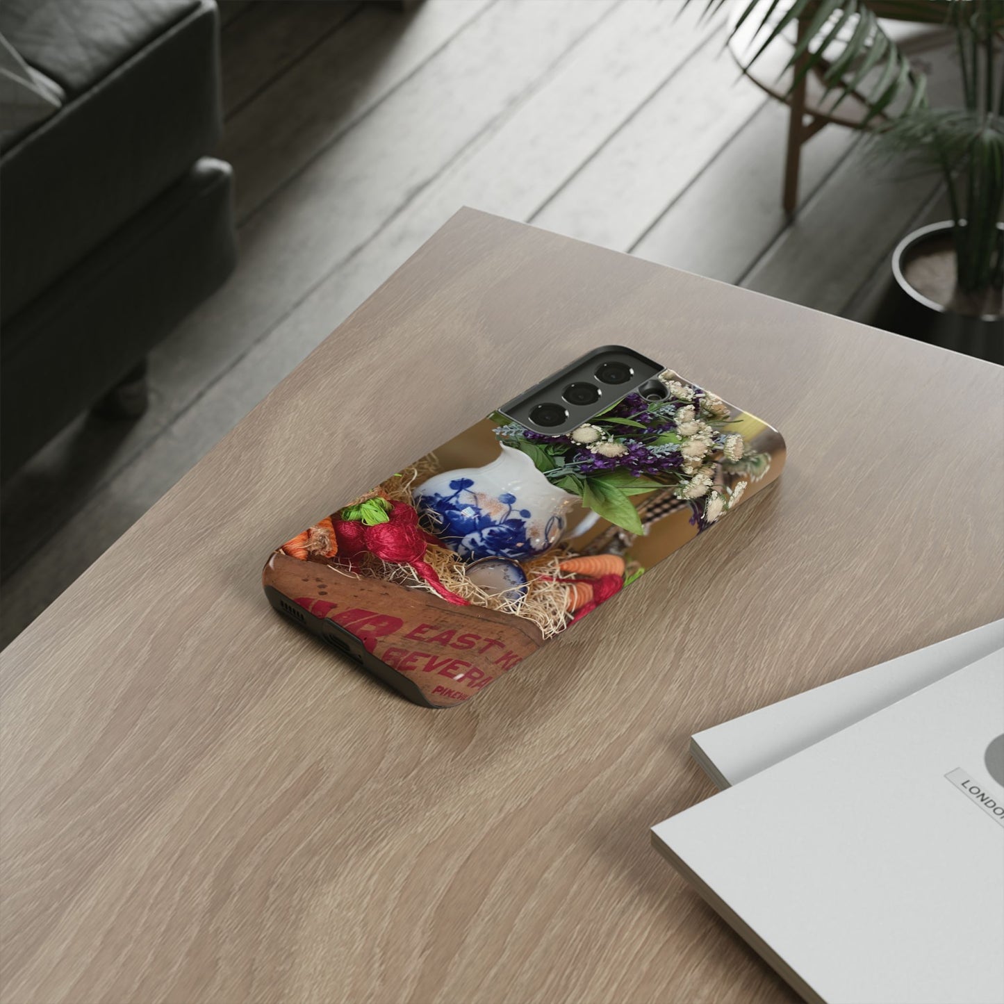 Phone Case Vintage Crate Garden Vegetables