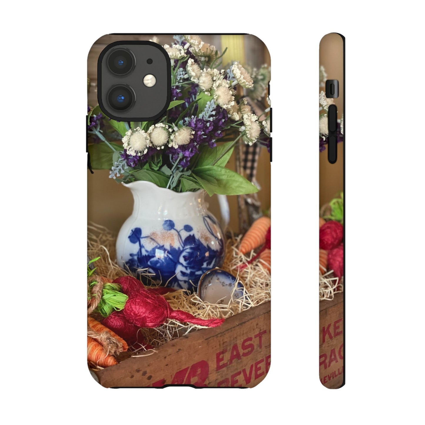 Phone Case Vintage Crate Garden Vegetables