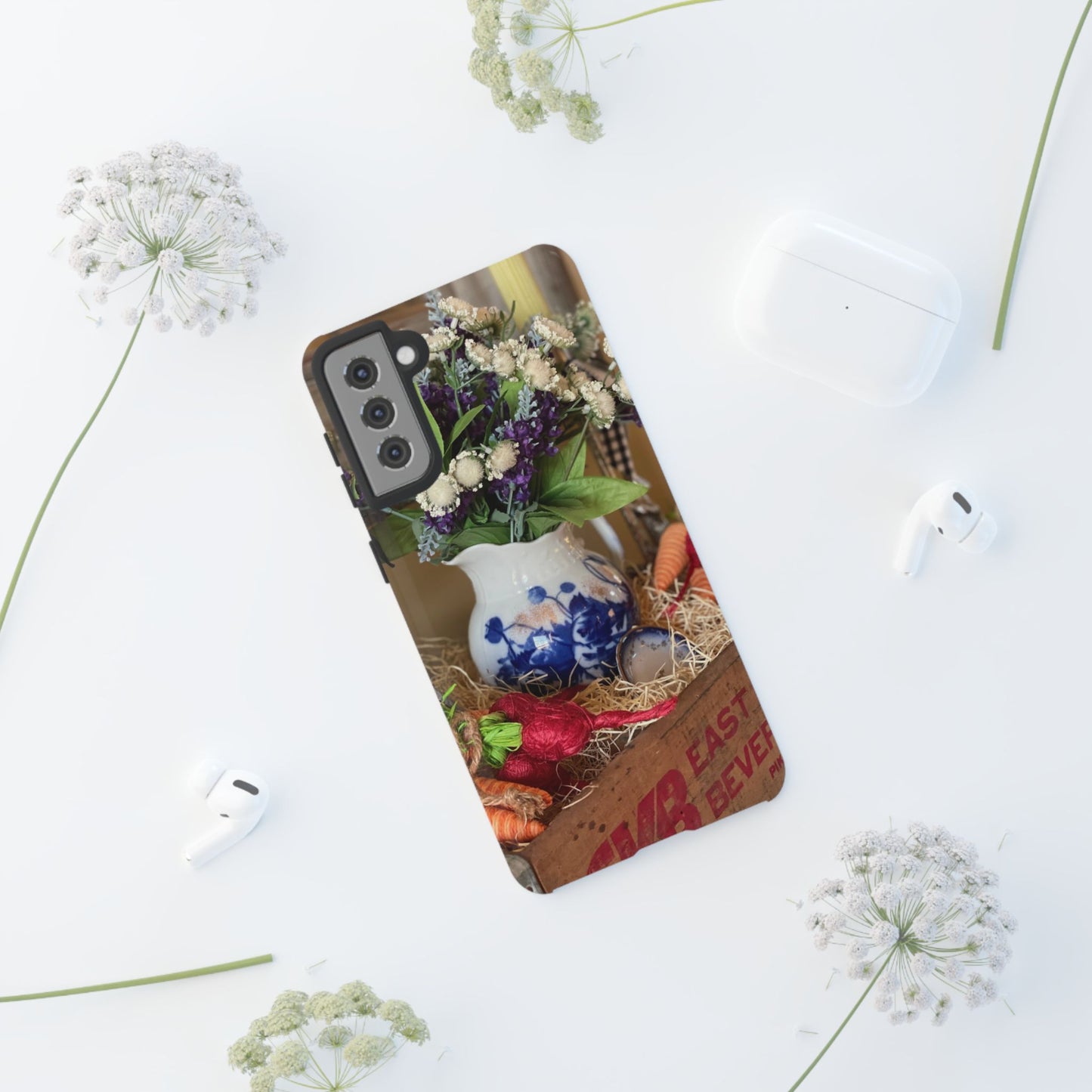 Phone Case Vintage Crate Garden Vegetables