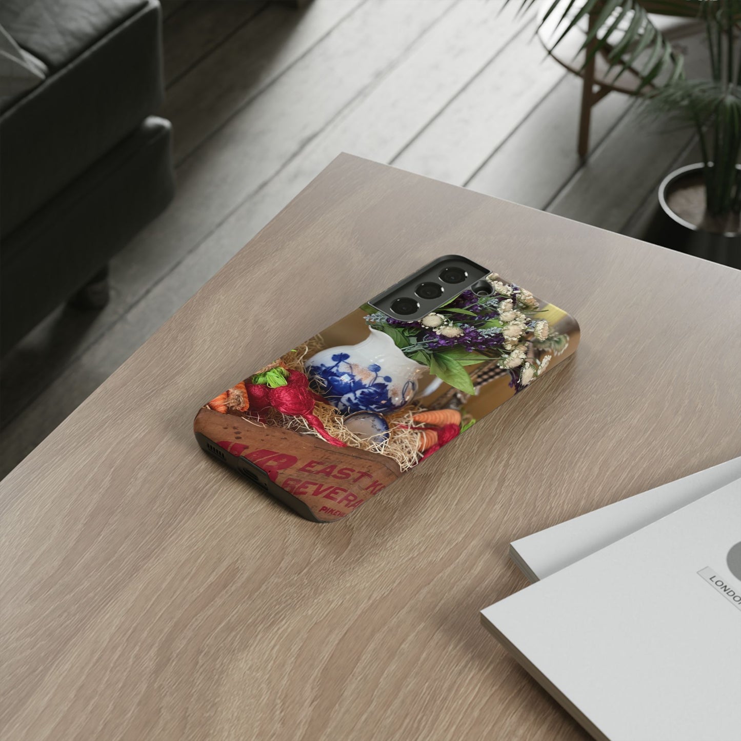 Phone Case Vintage Crate Garden Vegetables