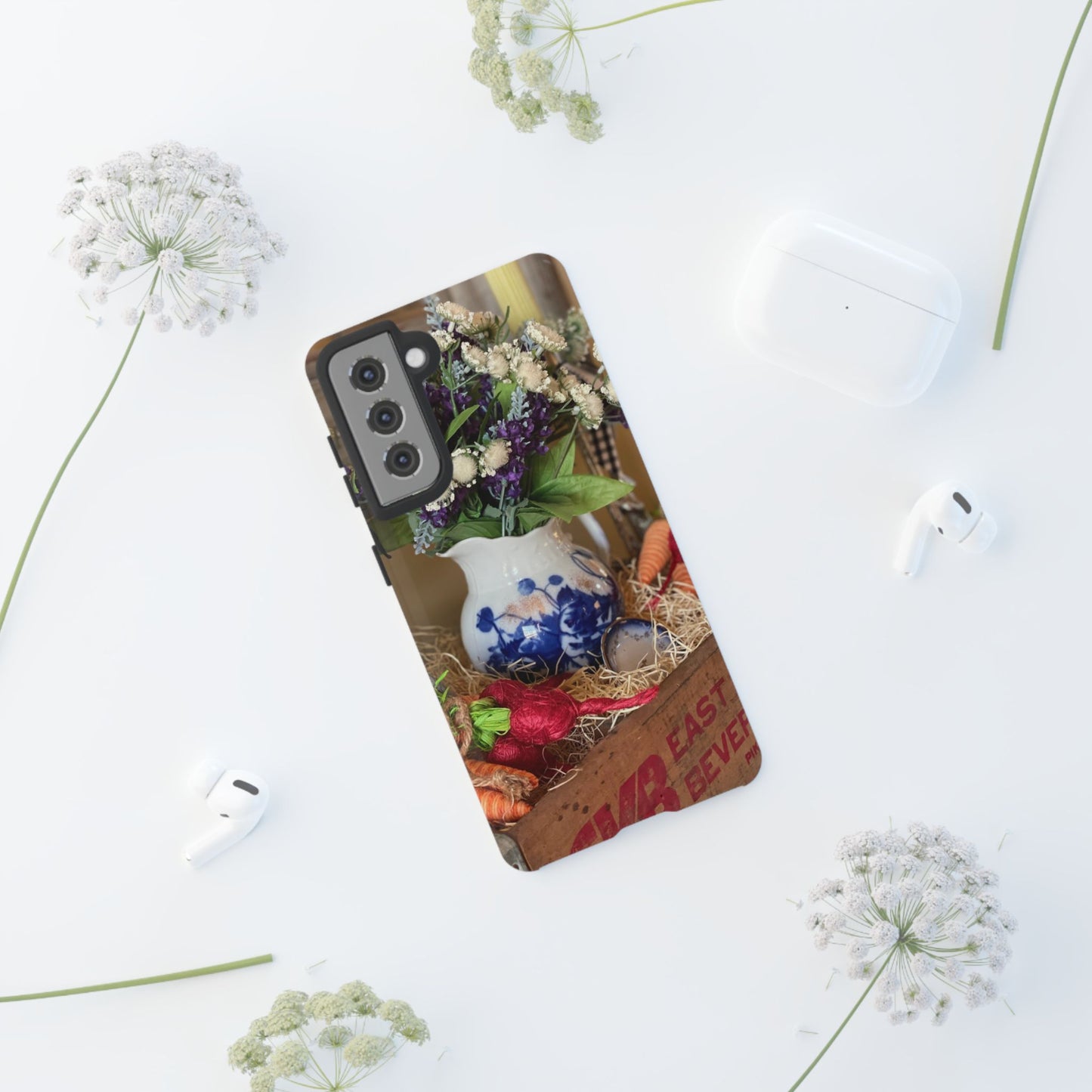 Phone Case Vintage Crate Garden Vegetables