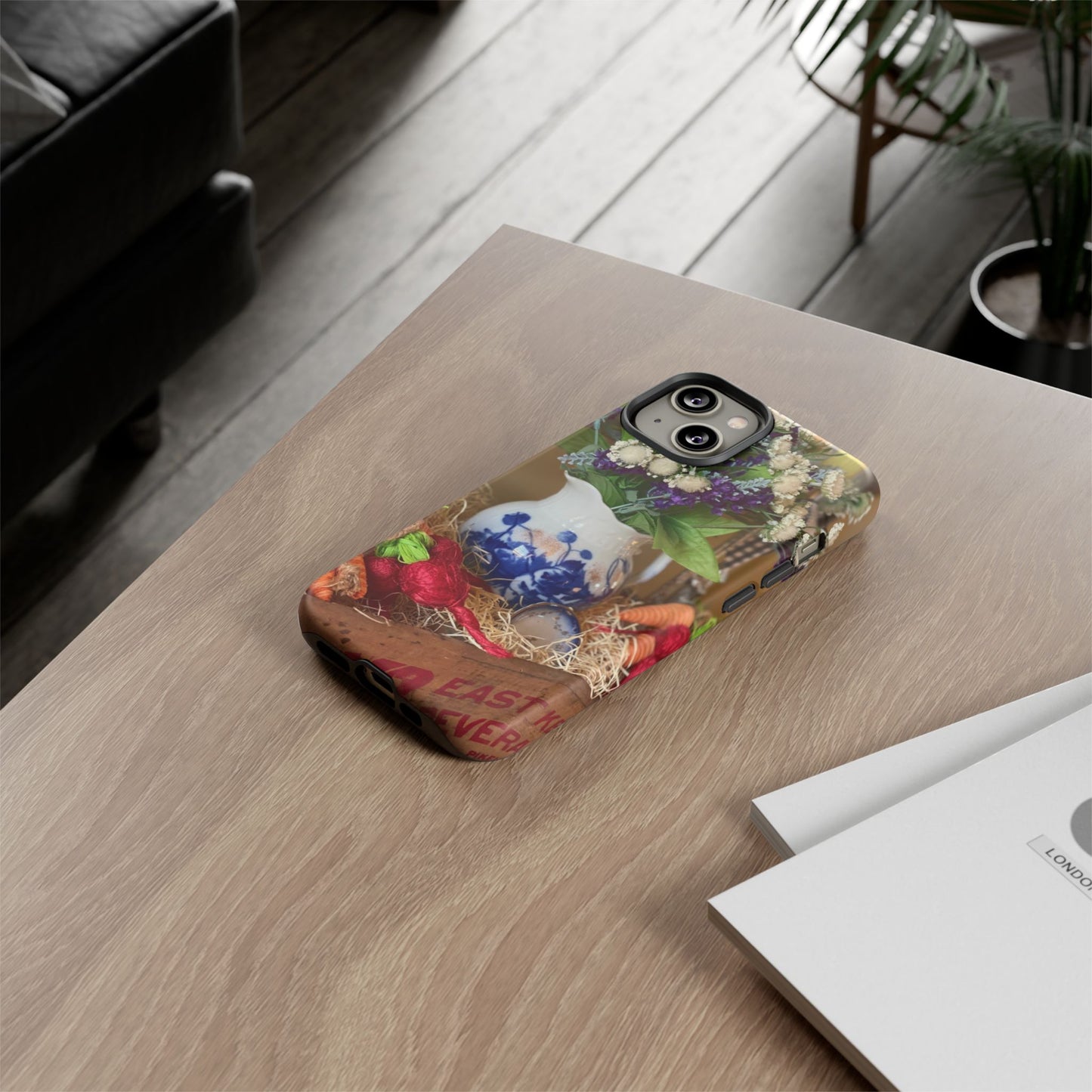 Phone Case Vintage Crate Garden Vegetables
