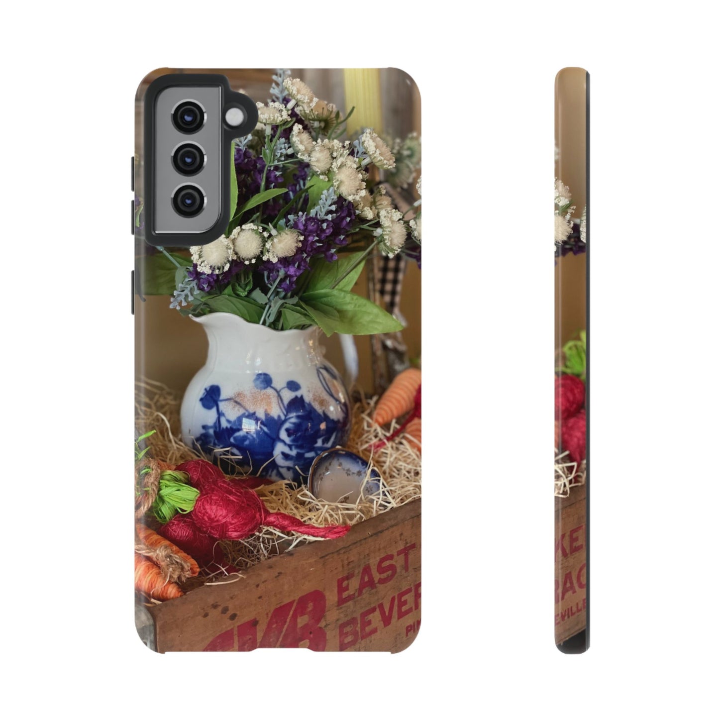 Phone Case Vintage Crate Garden Vegetables