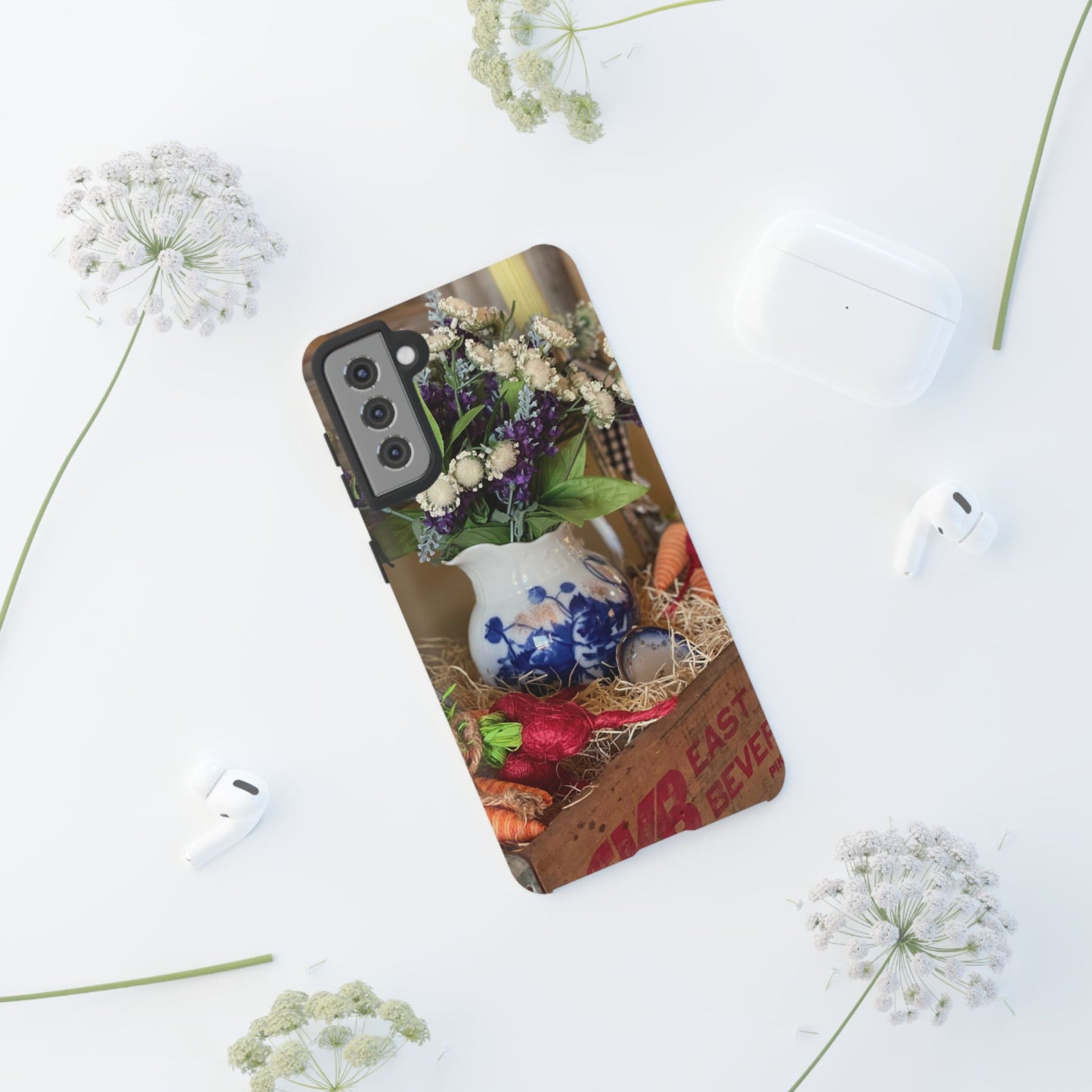 Phone Case Vintage Crate Garden Vegetables