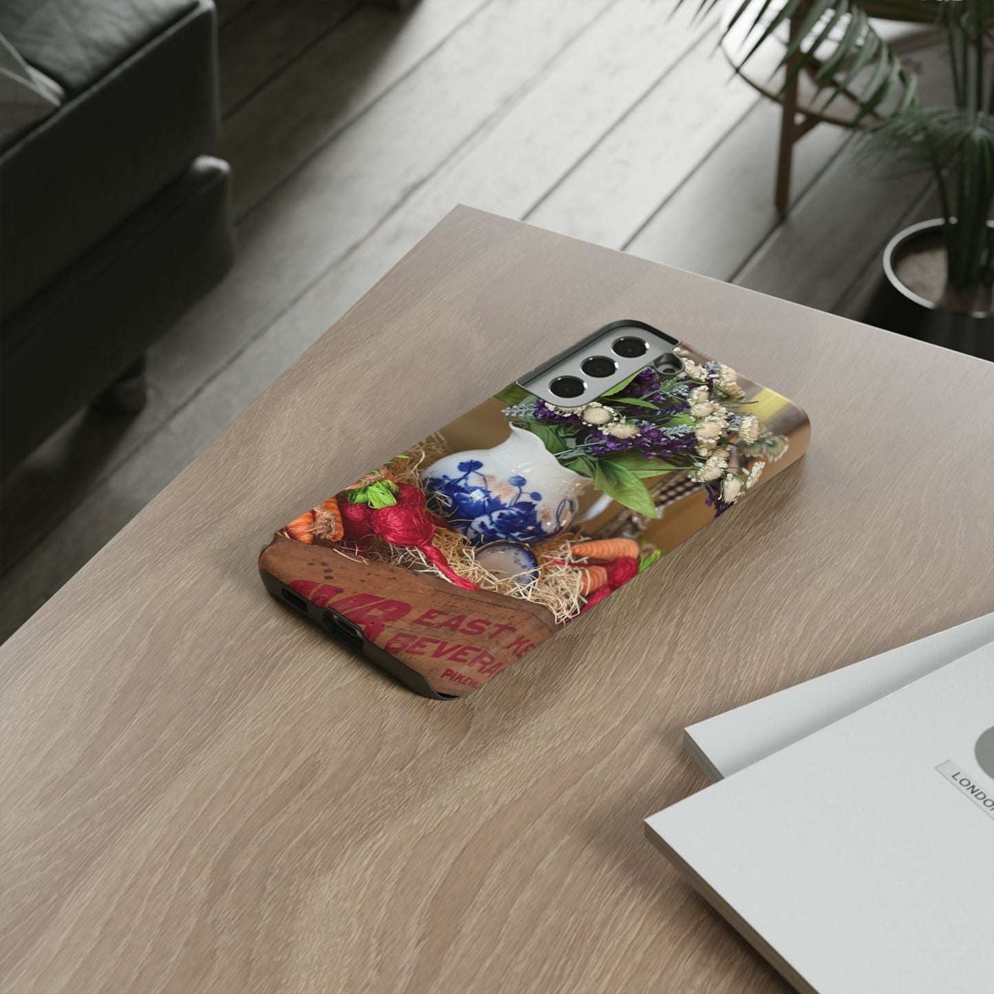 Phone Case Vintage Crate Garden Vegetables