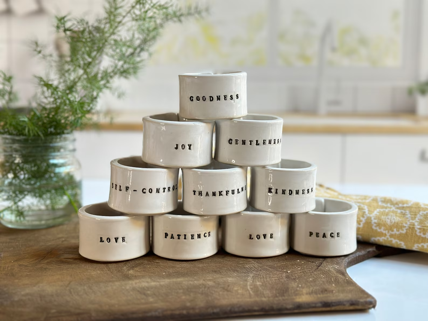 Custom Ceramic Napkin Rings