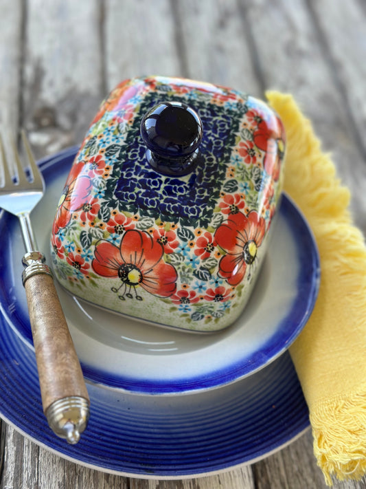 Polish Pottery Butter Lid